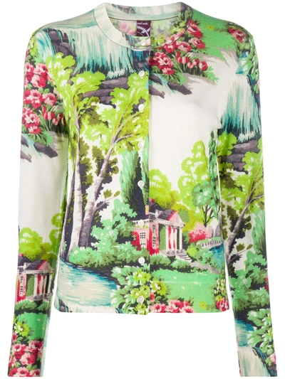 Paul Smith Graphic Print Knitted Jumper In Green