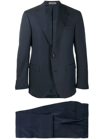 Corneliani Two-piece Single Breasted Suit In Blue