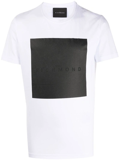 John Richmond Logo Print T-shirt In White