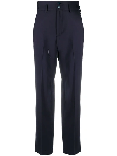 Barena Venezia Cropped Tailored Trousers In Blue