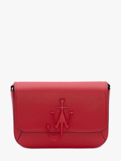 Jw Anderson Braided Midi Anchor Bag In Red