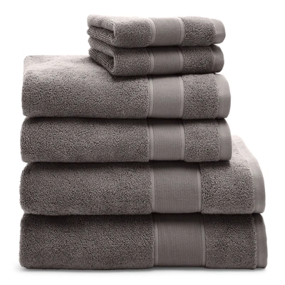Ralph Lauren Sanders 6-piece Towel Set In Charcoal
