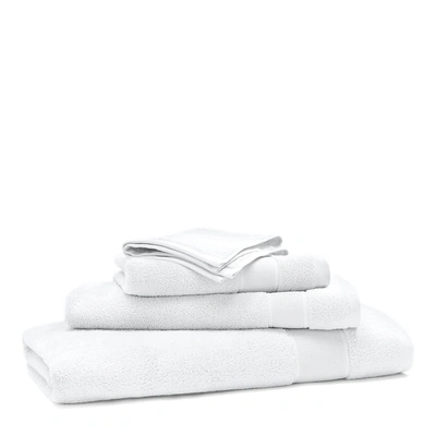 Ralph Lauren Sanders Bath Towels & Mat In White