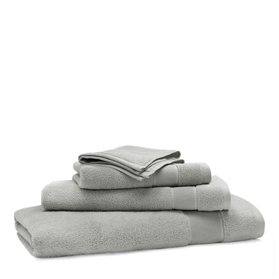 Ralph Lauren Sanders Bath Towels & Mat In Pewter Grey