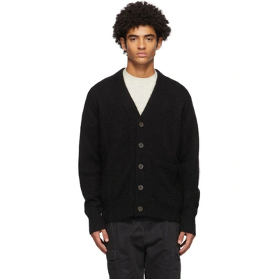 Aimé Leon Dore Aime Leon Dore Black Mohair Cardigan In Jet Black