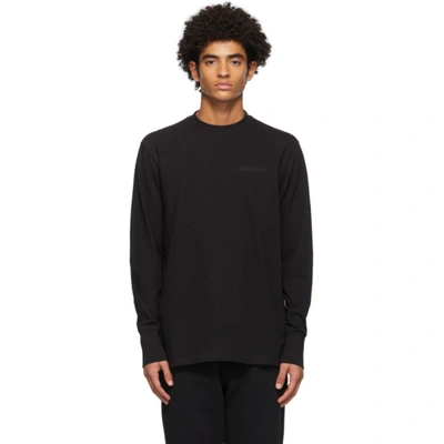 Aimé Leon Dore Aime Leon Dore Black Logo Uniform Long Sleeve T-shirt In Jet Black