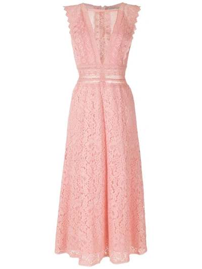 Martha Medeiros Larissa Midi Dress In Pink