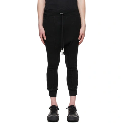 Boris Bidjan Saberi Black Long John Lounge Pants