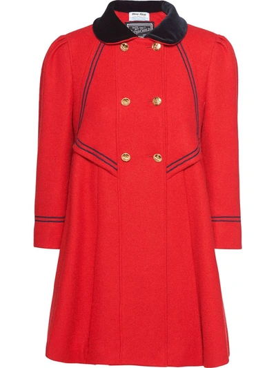 Miu Miu Once Upon A Time Coat In Red