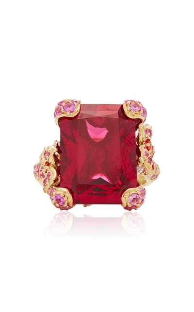 Anabela Chan Ruby Cinderella Ring In Red