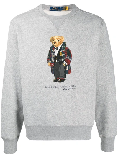 Polo Ralph Lauren Graphic-print Sweatshirt In Grey