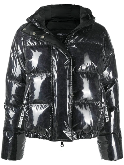 Goosetech Transparent Padded Jacket In Black
