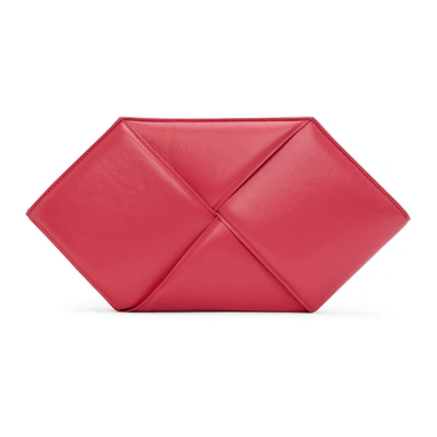 Bottega Veneta Pink Hexagonal Pouch