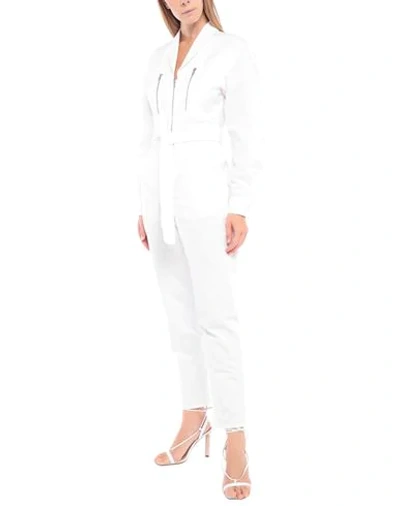 Philosophy Di Lorenzo Serafini Woman Jumpsuit White Size 4 Cotton, Linen