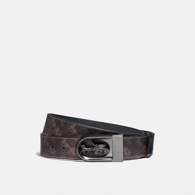 Coach Horse And Carriage Buckle Cut-to-size Reversible Belt With Horse And Carriage Print, 38mm