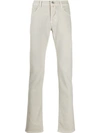 Jacob Cohen Mid-rise Straight-leg Trousers In Grey