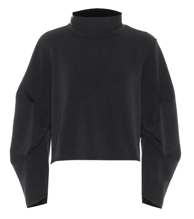 Lanston Sport Kenzie Cropped Sweatshirt In Black