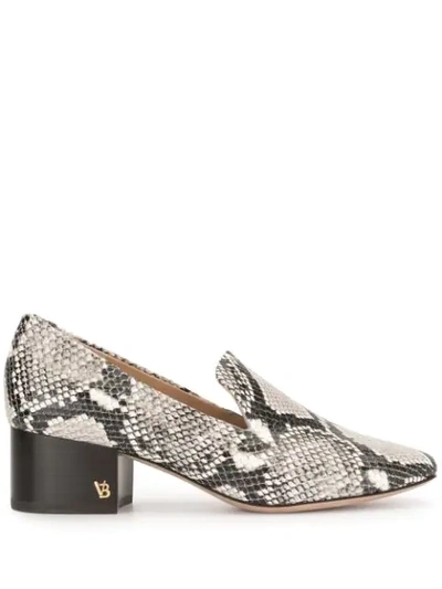Veronica Beard Baylie Snake Print Loafers In Natural