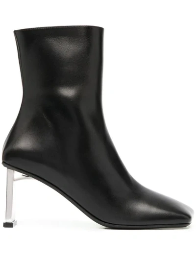 Misbhv Square-toe Ankle Boots In Black