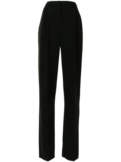 Altuzarra Cosmos Tailored Straight-leg Trousers In Black