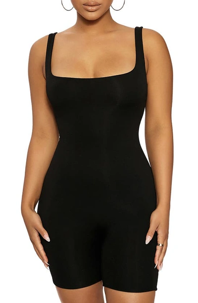 Naked Wardrobe The Nw Sporty Romper In Black