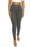 Naked Wardrobe The Nw High Waist Leggings In Heather Gray