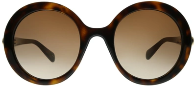 Gucci Gg 0367s 002 Round Sunglasses In Havana