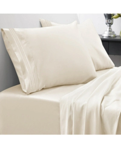 Sweet Home Collection Microfiber Queen 4-pc Sheet Set Bedding In Ivory