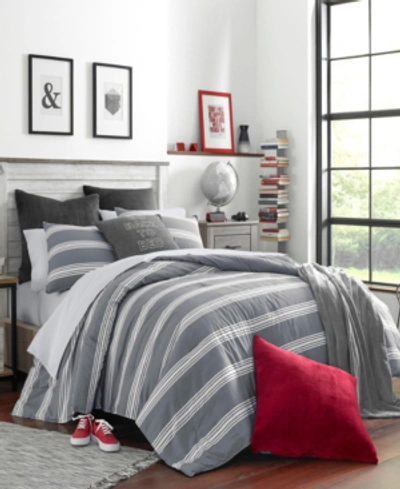Nautica Craver Twin Extra Long Comforter Set Bedding In Charcoal