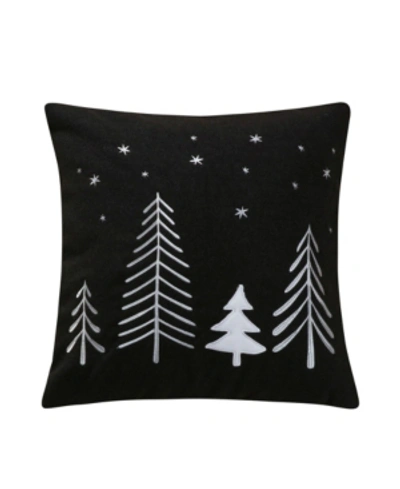 Levtex Northern Star Tree Decorative Pillow, 18" X 18" In Black
