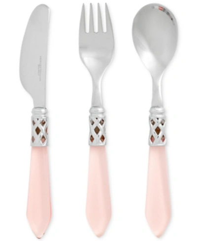 Vietri Aladdin 3-pc. Children's Flatware Set In Pink