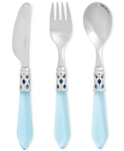 Vietri Aladdin 3-pc. Children's Flatware Set In Navy