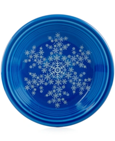 Fiesta Snowflake 7 1/4" Salad Plate, Exclusively At Macy's In Lapis