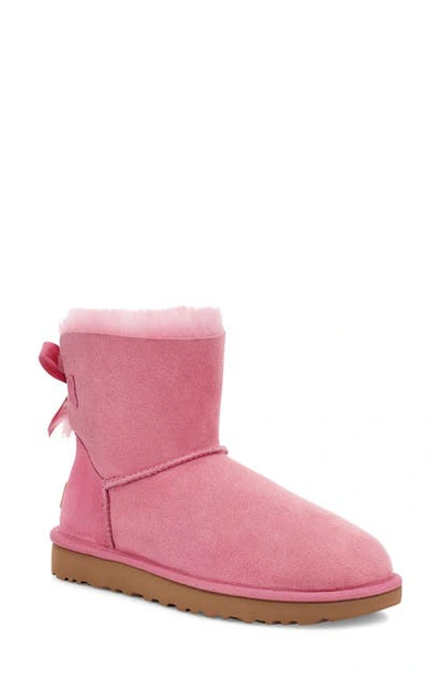 Ugg Women's Mini Bailey Bow Ii Boots In Wild Berry Suede