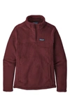 Patagonia Re-tool Snap-t Fleece Pullover In Chicory Red - Roamer Red X-dye