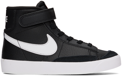 Nike Unisex Blazer '77 Vintage Mid Top Trainers - Toddler, Little Kid In Black