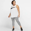 Nike Women's One Crop Training Tights (plus Size) In Grey