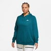 Nike Women's Sportswear Essential Hoodie (plus Size) In Grey