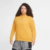 Nike Women's Sportswear Essential Hoodie (plus Size) In Yellow