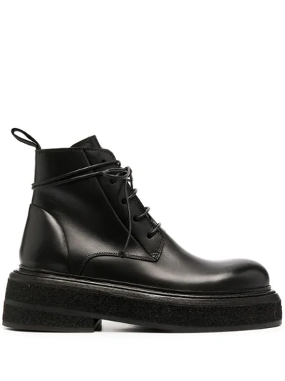 Marsèll Chunky-sole Lace-up Boots In Black