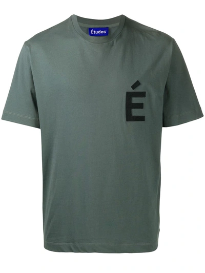 Etudes Studio Logo Print T-shirt In Green