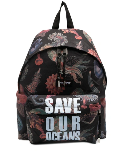Eastpak 24l Vw Padded Save Our Oceans Backpack In Black