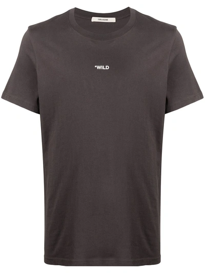 Zadig & Voltaire Photograph Print T-shirt In Grey