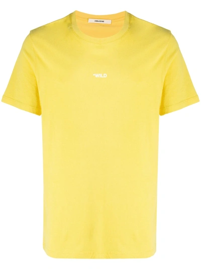 Zadig & Voltaire Photograph Print T-shirt In Yellow