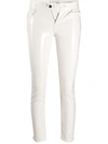 Laneus Patent Finish Trousers In White