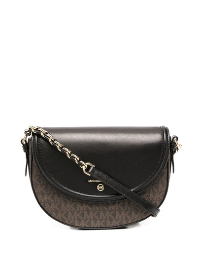 Michael Michael Kors Jet Set Dome Crossbody Bag In Brown