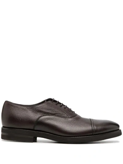 Henderson Baracco Lace-up Leather Derby Shoes In Brown