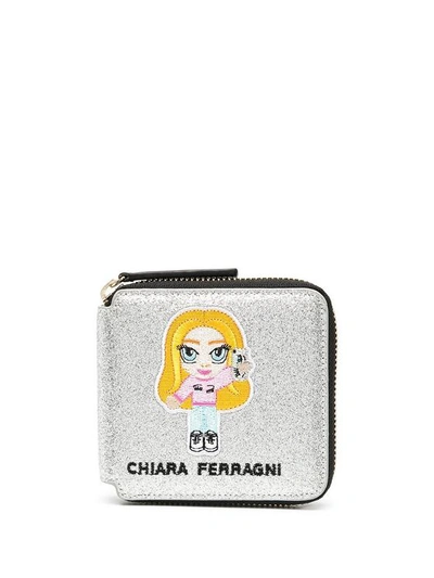 Chiara Ferragni Women's Silver Polyester Wallet