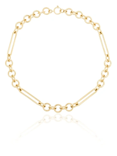 Foundrae 18k Yellow Gold Mixed Oversized Clip Necklace