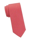 Ferragamo Bird-print Silk Tie